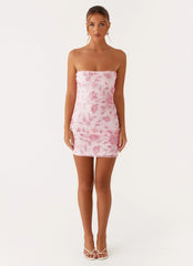 Moorey Beaded Mini Dress - Pink