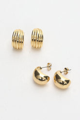 Monroe Stud Earring Set Gold