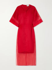 The Zuri silk-organza midi dress