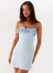 Peppermayo Exclusive - Patsie Strapless Mini Dress - Blue
