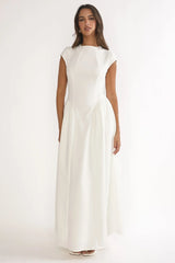 Lynnie Cap Sleeve Maxi Dress Cream
