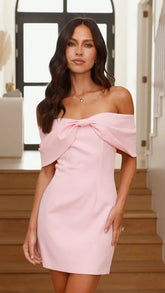 Mia Mini Dress - Pink