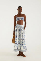 Off-White Flowers Arch Maxi Skirt