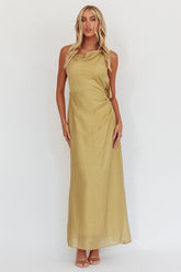 Soul Fires Ruffle Back Maxi Dress Hazel
