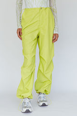 Break Dance Wide Leg Drawstring Pants Lime