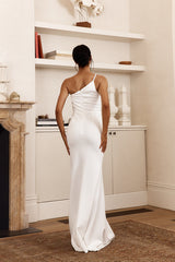 Cariann One Shoulder Maxi Dress Ivory