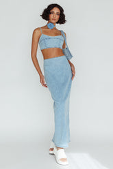 The Moment Maxi Skirt Denim