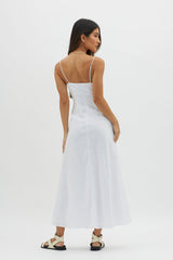 Be Yourself Keyhole Bust Maxi Dress White
