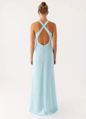 Desi Halterneck Maxi Dress - Mint