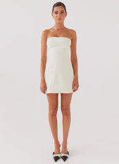 Ayanna Strapless Mini Dress - Ivory