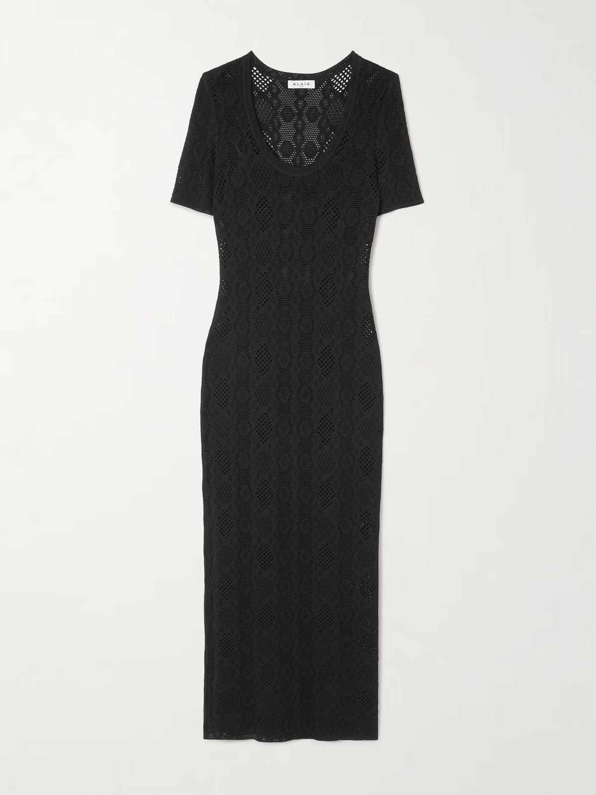 Open-knit midi dress