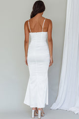 Moon Rising Mermaid Maxi Dress White