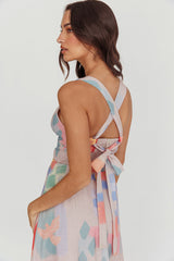 Sweethearts A-Line Print Maxi Dress Multi
