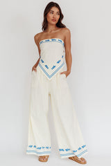 Sought After Tied Back Strapless Top Oat