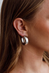Osiris Hoop Earrings Silver