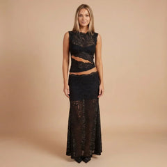 Alessandra Lace Maxi Set