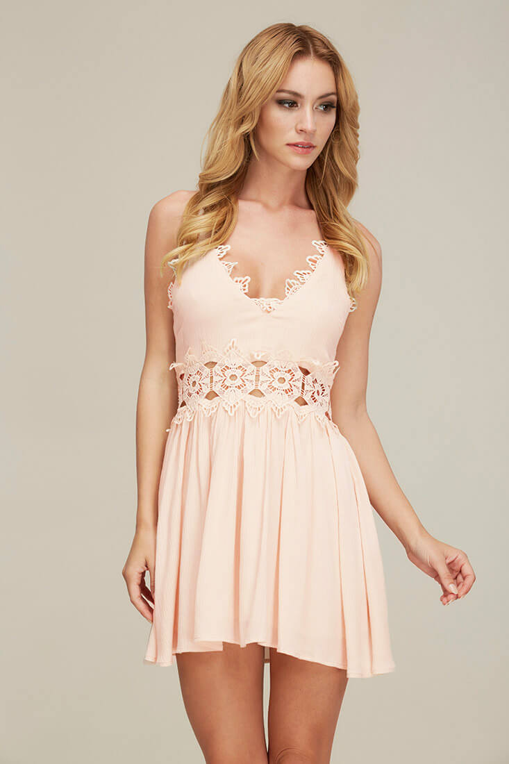Dreamer Casual Mini Dress Pink